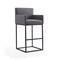 Manhattan Comfort Ambassador Barstool in Grey and Black BS017-GY - alternate 1